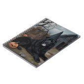 Newfoundland pompoenen Halloween Scary Notitieboek (Linkerzijde)