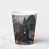 Newfoundland pompoenen Halloween Scary Papieren Bekers (Voorkant)