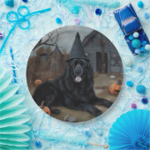 Newfoundland pompoenen Halloween Scary Papieren Bordje (Feest)