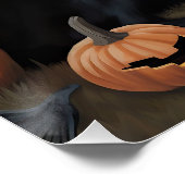 Newfoundland pompoenen Halloween Scary Perfect Poster (Hoek)