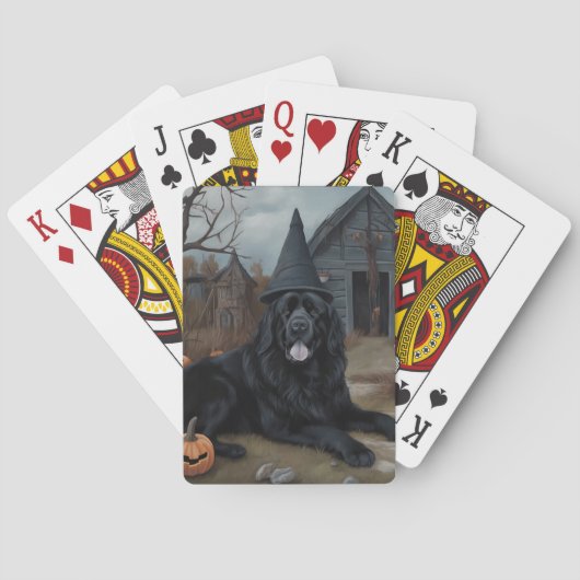 Newfoundland pompoenen Halloween Scary Pokerkaarten (Achterkant)