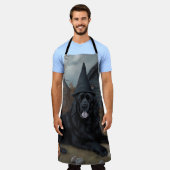 Newfoundland pompoenen Halloween Scary Schort (Gedragen)