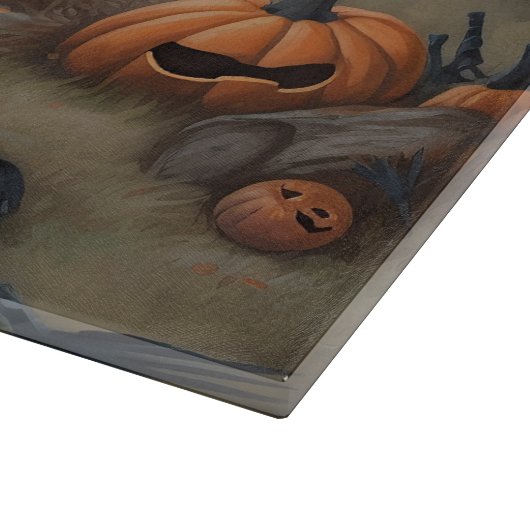 Newfoundland pompoenen Halloween Scary Snijplank (Hoek)