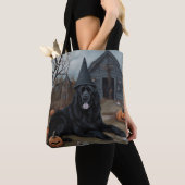 Newfoundland pompoenen Halloween Scary Tote Bag (Dichtbij)