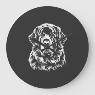 Newfoundland Portret Minimalistische Kleding Grote Klok