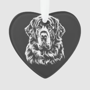 Newfoundland Portret Minimalistische Kleding Ornament