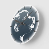 Newfoundland Pup Clock Hondenliefhebber Wall Clock Ronde Klok (Hoek)