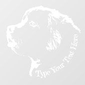 Newfoundland Pup Decal Hondenliefhebber Window Cli (Vel)