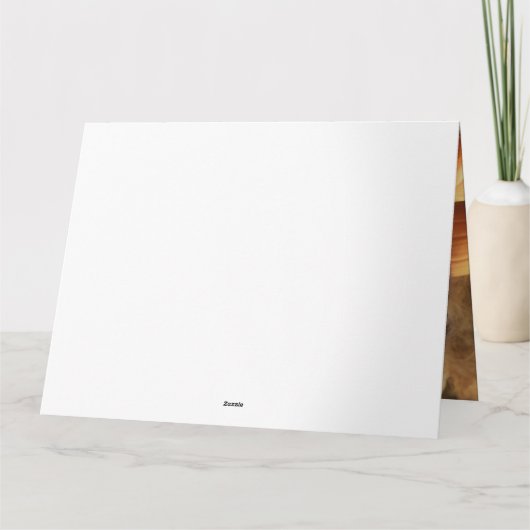 Newfoundland Puppy Herfst Delight Pompoen Kaart (Achterkant)