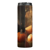 Newfoundland Puppy Herfst Delight Pompoen Thermosbeker (Achterkant)