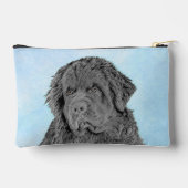 Newfoundland Schilderij Zwart Schattige Originele Etui (Achterkant)