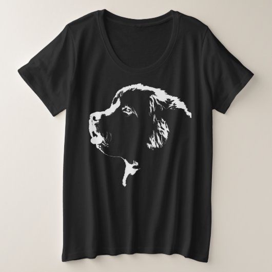 Newfoundland Shirt Plus Size Newfoundland T-shirt (Design voorkant)