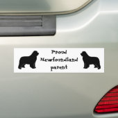 newfoundland silhouette bumpersticker (Op auto)
