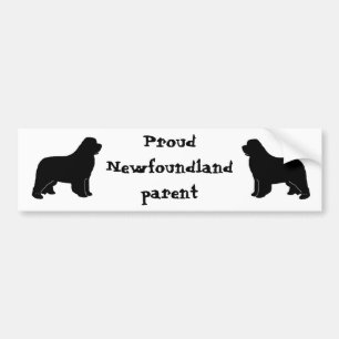 newfoundland silhouette bumpersticker
