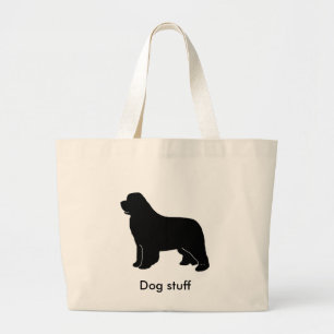 newfoundland silhouette grote tote bag