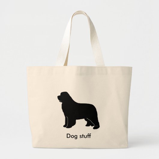 newfoundland silhouette grote tote bag (Voorkant)
