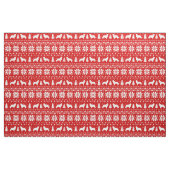 Newfoundland Silhouettes kerstfeestdagen Stof (Fat Quarter)