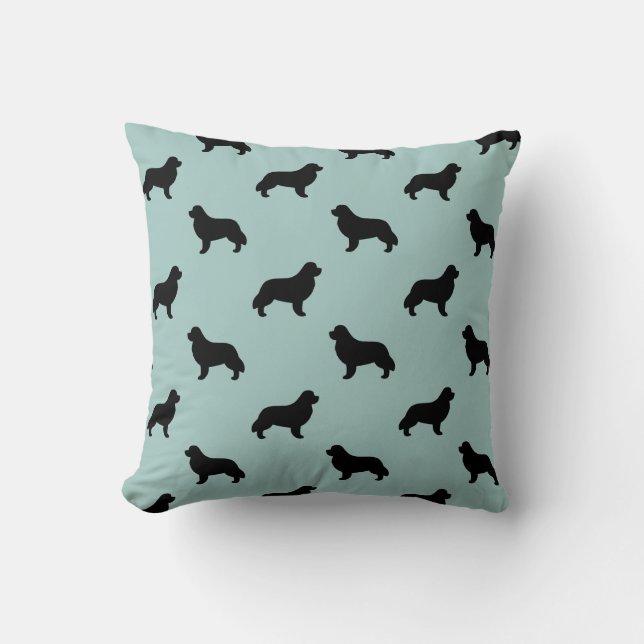Newfoundland Silhouettes Pattern Kussen (Voorkant)
