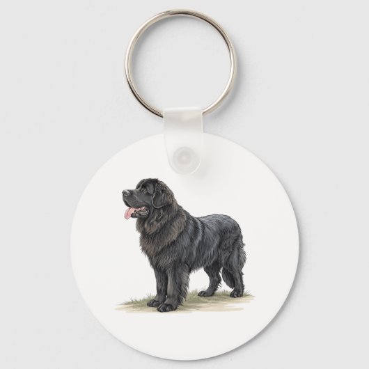 Newfoundland Sleutelhanger (Voorkant)