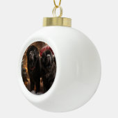 Newfoundland Sneeuw Slede Kerst Decoratie (Rechts)