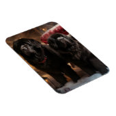 Newfoundland Snowy Sleigh Kerst Decor Magneet (Rechterzijde)