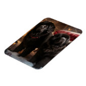 Newfoundland Snowy Sleigh Kerst Decor Magneet (Linkerzijde)