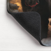 Newfoundland Snowy Sleigh Kerst Decor Muismat (Hoek)