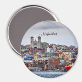 Newfoundland, stadsgezicht foto magneet (Voorkant / Achterkant)