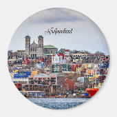 Newfoundland, stadsgezicht foto magneet (Voorkant)
