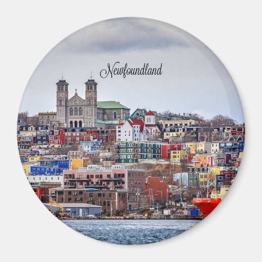 Newfoundland, stadsgezicht foto magneet (Voorkant)