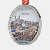 Newfoundland, stadsgezicht foto, metalen ornament (Links)