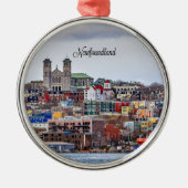 Newfoundland, stadsgezicht foto, metalen ornament (Voorkant)