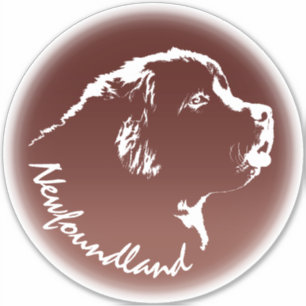 Newfoundland Sticker Custom Puppy Dog Decals