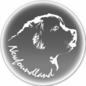 Newfoundland Sticker Custom Puppy Dog Decals (Voorkant)