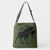 Newfoundland Tartan moose Cross Bag Crossbody Tas (Achterkant)