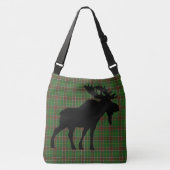 Newfoundland Tartan moose Cross Bag Crossbody Tas (Voorkant)
