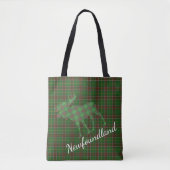 Newfoundland Tartan over de streep Tote Bag (Voorkant)