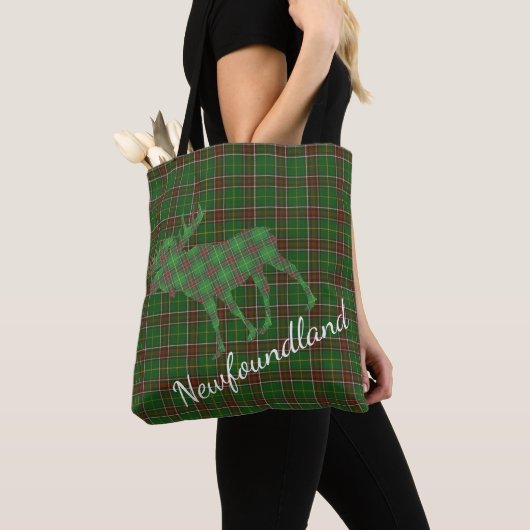 Newfoundland Tartan over de streep Tote Bag (Dichtbij)