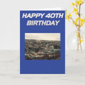 Newfoundland thema Verjaardag Kaart (Gele Bloem)