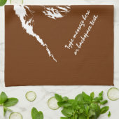 Newfoundland Towel Aangepaste Dog Tea Towel Theedoek (Gevouwen)