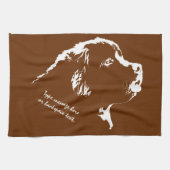 Newfoundland Towel Aangepaste Dog Tea Towel Theedoek (Horizontaal)