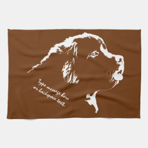 Newfoundland Towel Aangepaste Dog Tea Towel Theedoek