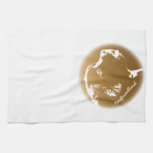 Newfoundland Towel Aangepaste Dog Tea Towel Theedoek (Horizontaal)
