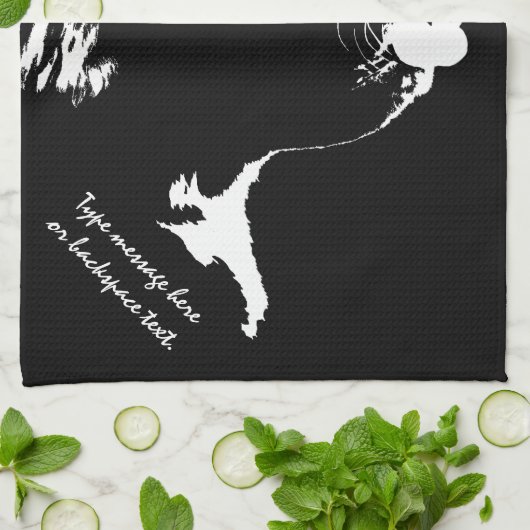 Newfoundland Towel Aangepaste Dog Tea Towel Theedoek (Gevouwen)