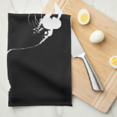 Newfoundland Towel Aangepaste Dog Tea Towel Theedoek (Quarter Fold)