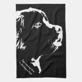 Newfoundland Towel Aangepaste Dog Tea Towel Theedoek (Verticaal)