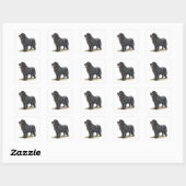 Newfoundland Vierkante Sticker (Vel)