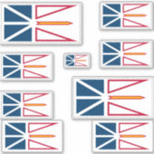 Newfoundland Vlaggen Grafisch Sticker (Voorkant)