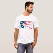 Newfoundland Vlaggen Grafisch T-shirt (Voorkant volledig)