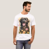 Newfoundland Watercolor Men's T-Shirt (Voorkant volledig)